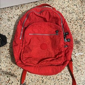 Kipling Vibrant Red Backpack